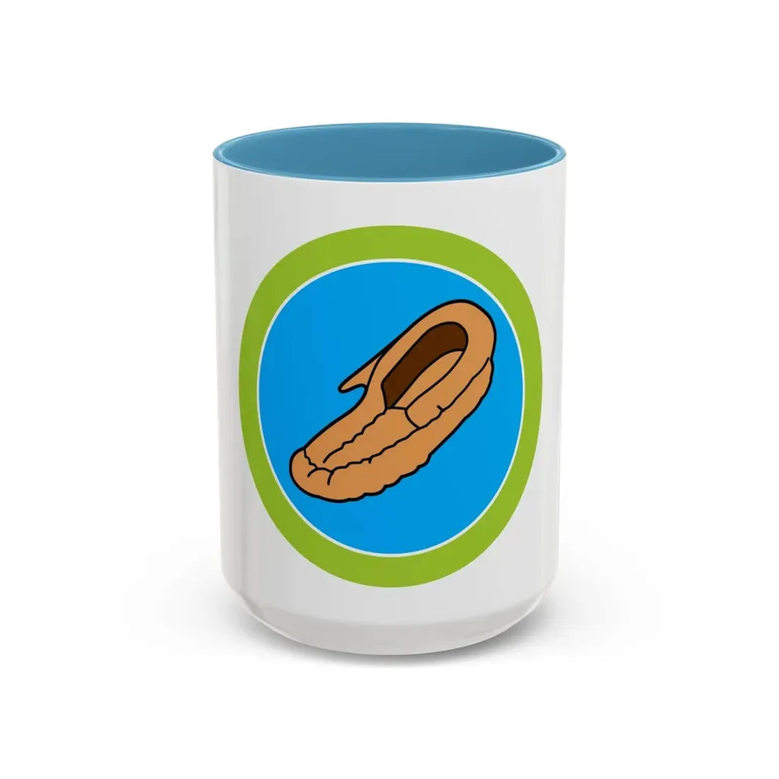 Leatherwork (Boy Scout Merit Badge) Accent Coffee Mug 15oz Light Blue - Go Mug Yourself