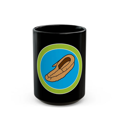 Leatherwork (Boy Scout Merit Badge) Black Coffee Mug-15oz-Go Mug Yourself