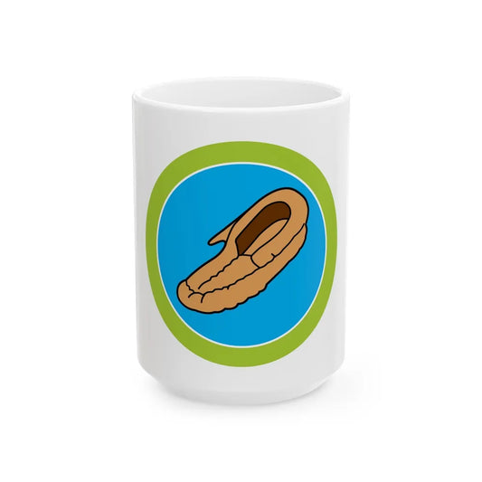 Leatherwork (Boy Scout Merit Badge) White Coffee Mug-15oz-Go Mug Yourself