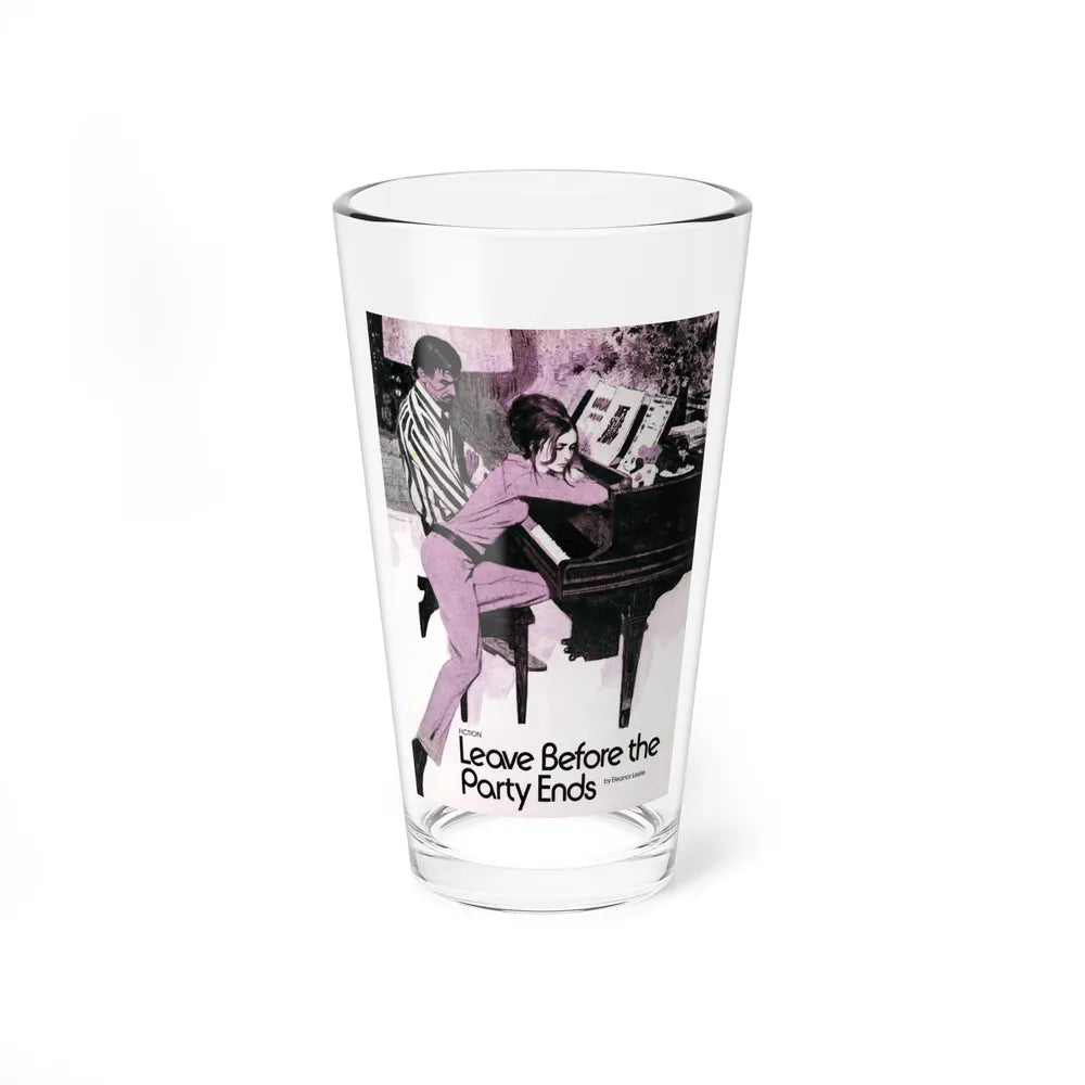 Leave Before the Party Ends, Cosmopolitan, January 1972 - Pint Glass 16oz-16oz-Go Mug Yourself