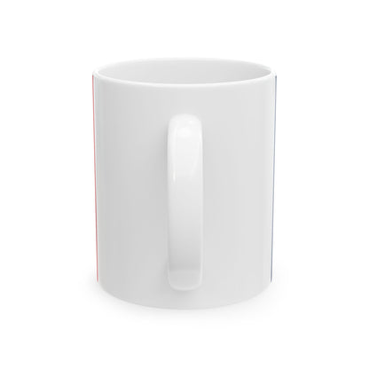 Lebanese French flag (Belgium) White Coffee Mug-Go Mug Yourself