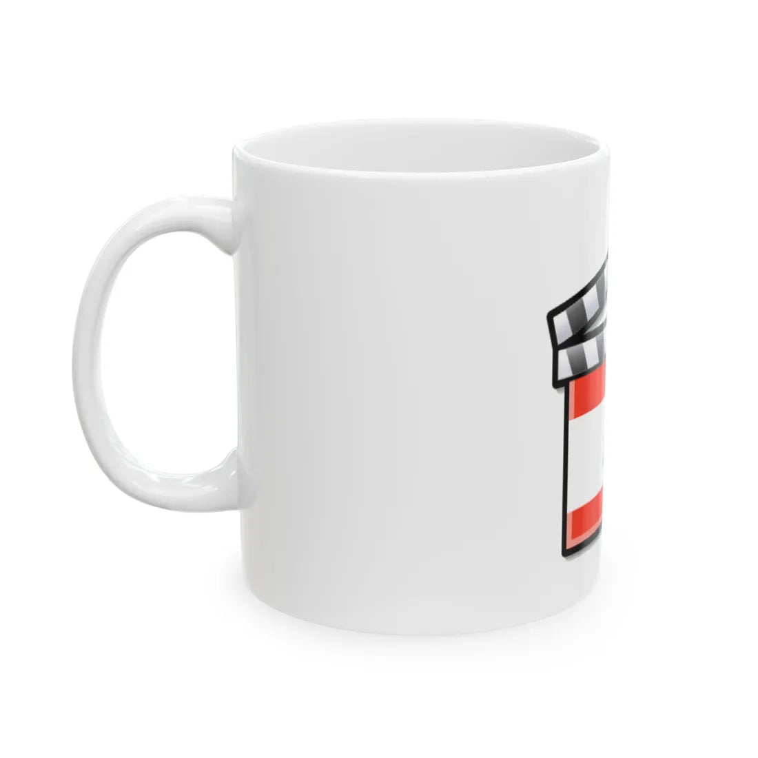 Lebanon film clapperboard (Lebanon) White Coffee Mug - Go Mug Yourself