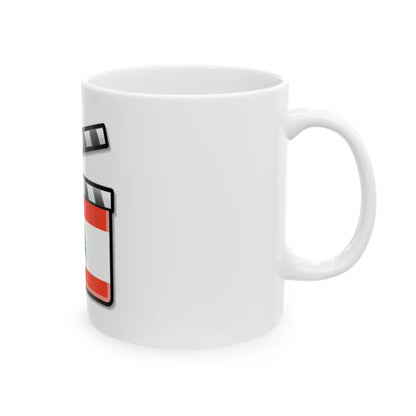 Lebanon film clapperboard (Lebanon) White Coffee Mug - Go Mug Yourself