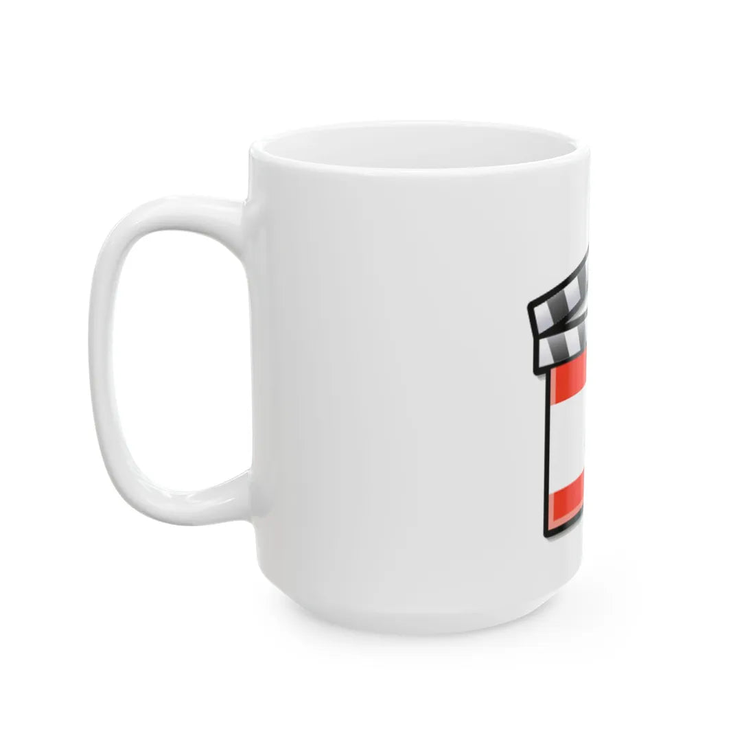 Lebanon film clapperboard (Lebanon) White Coffee Mug - Go Mug Yourself