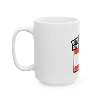 Lebanon film clapperboard (Lebanon) White Coffee Mug - Go Mug Yourself