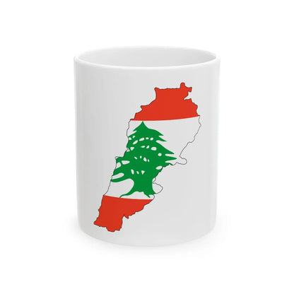 Lebanon stub (Lebanon) White Coffee Mug 11oz - Go Mug Yourself