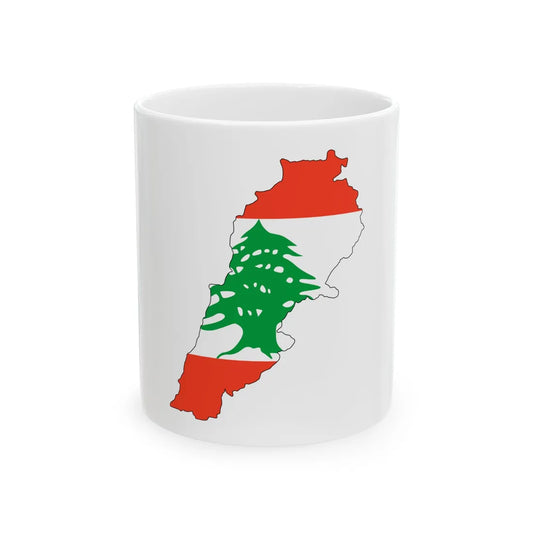 Lebanon stub (Lebanon) White Coffee Mug 11oz - Go Mug Yourself