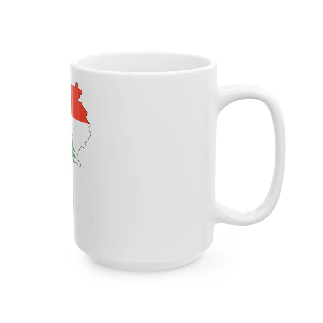 Lebanon stub (Lebanon) White Coffee Mug - Go Mug Yourself