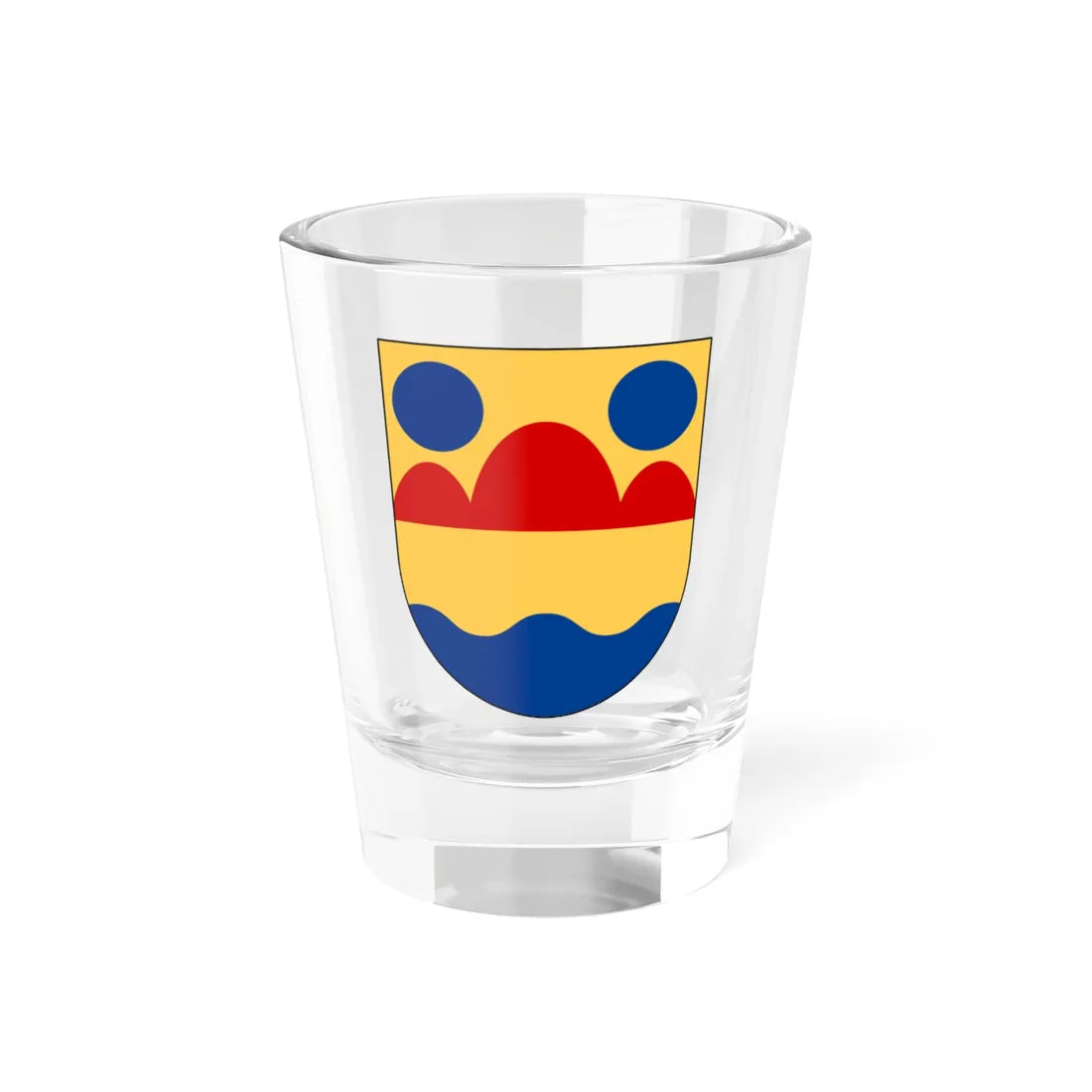 Ledberg församling vapen (Sweden) (Coat of Arms) Shot Glass 1.5oz 1.5oz - Go Mug Yourself
