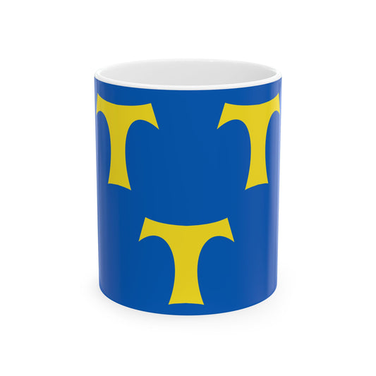 Lede vlag (Belgium) White Coffee Mug-11oz-Go Mug Yourself