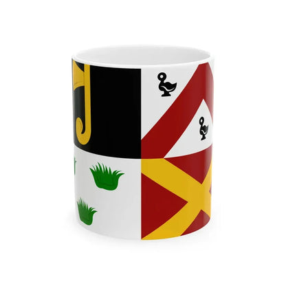 Ledegem vlag (Belgium) White Coffee Mug 11oz - Go Mug Yourself