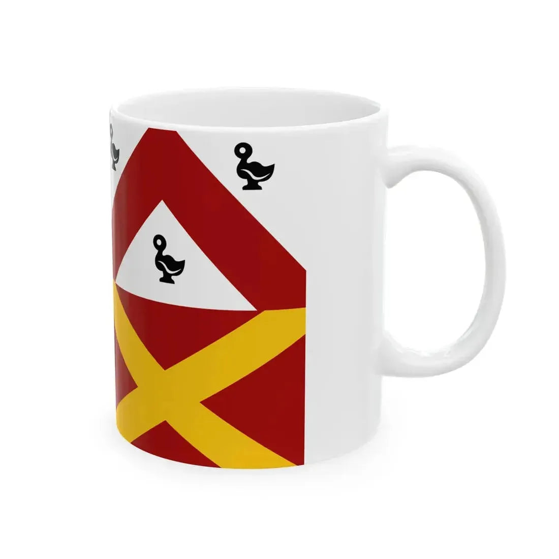 Ledegem vlag (Belgium) White Coffee Mug - Go Mug Yourself