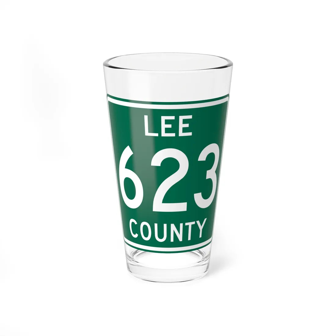 Lee County 623 AR (Arkansas) (Road Sign) Pint Glass 16oz 16oz - Go Mug Yourself