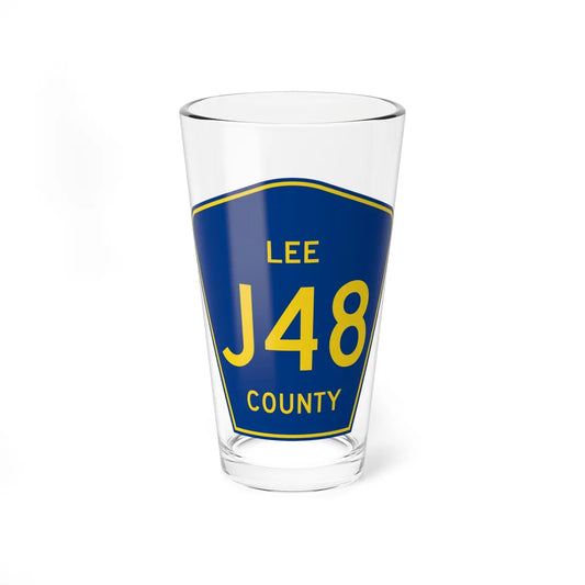 Lee County J48 (Iowa) (Road Sign) Pint Glass 16oz 16oz - Go Mug Yourself