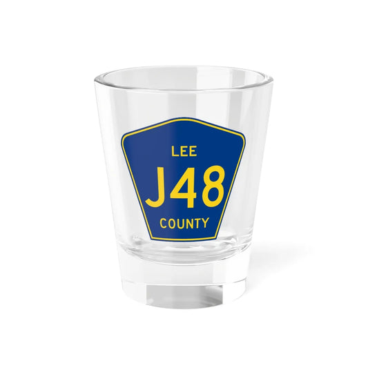 Lee County J48 (Iowa) (Road Sign) Shot Glass 1.5oz 1.5oz - Go Mug Yourself