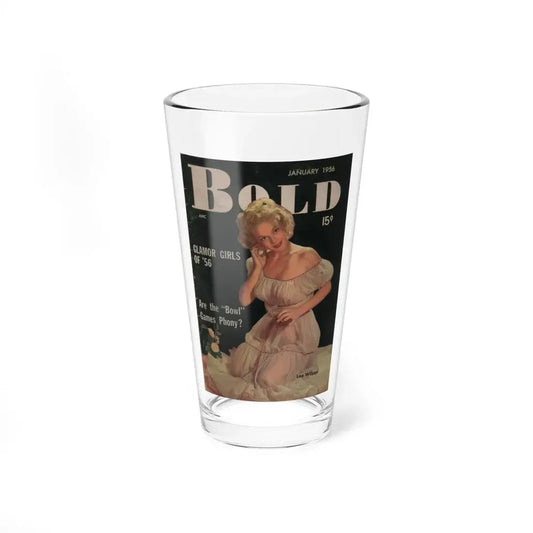Lee Wilson #01 - Lee on Cover in Color from Bold Pocket Mag. January '56 (Vintage Female Icon) Pint Glass 16oz 16oz - Go Mug Yourself