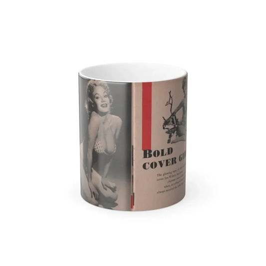 Lee Wilson #02 - Pages 1 & 2 of 4 Featuring, Lee+2 B&W Photos & Short Article from Bold Pocket Mag. January '56 (Vintage Female Icon) Color Changing Coffee Mug 11oz - Go Mug Yourself