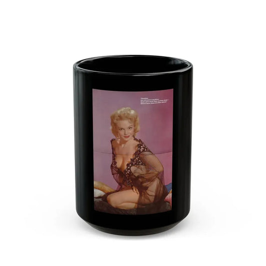 Lee Wilson #04 - 1 Color Centerfold from Escapade's Chocicest Mag. Fall '56 (Vintage Female Icon) Black Coffee Mug 15oz - Go Mug Yourself