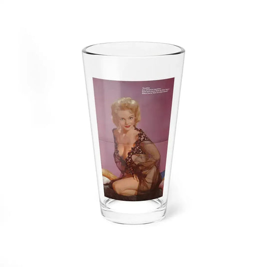 Lee Wilson #04 - 1 Color Centerfold from Escapade's Chocicest Mag. Fall '56 (Vintage Female Icon) Pint Glass 16oz 16oz - Go Mug Yourself