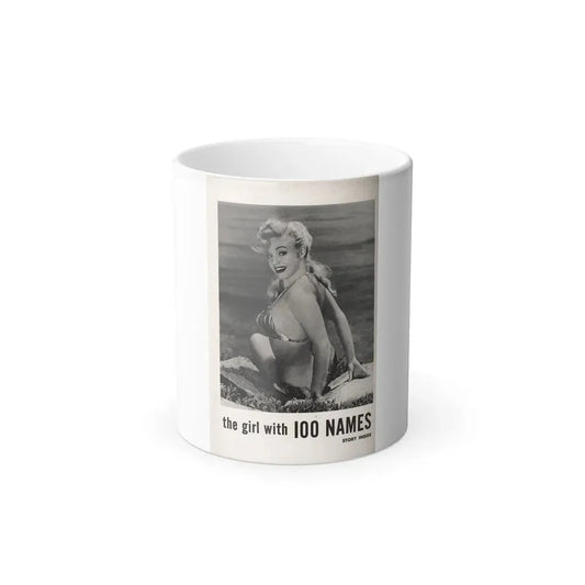 Lee Wilson #06 - Reverseside of back cover 1 B&W Photo from PHOTO Digest Mag. November '53 (Vintage Female Icon) Color Changing Mug 11oz 11oz - Go Mug Yourself