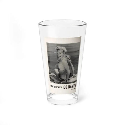 Lee Wilson #06 - Reverseside of back cover 1 B&W Photo from PHOTO Digest Mag. November '53 (Vintage Female Icon) Pint Glass 16oz 16oz - Go Mug Yourself