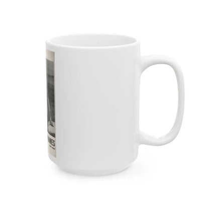 Lee Wilson #06 - Reverseside of back cover 1 B&W Photo from PHOTO Digest Mag. November '53 (Vintage Female Icon) White Coffee Mug - Go Mug Yourself