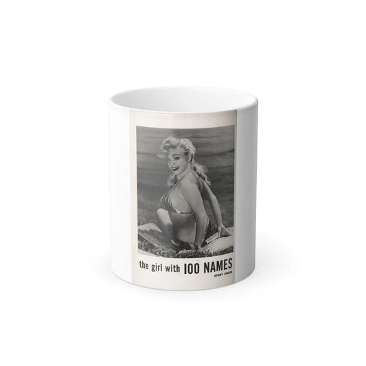 Lee Wilson #06 - Reverseside of back cover 1 B&W Photo from PHOTO Digest Mag. November '53 (Vintage Female Icons) Color Changing Mug 11oz-11oz-Go Mug Yourself