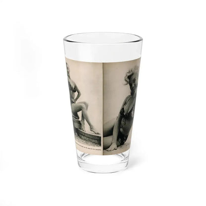 Lee Wilson #10 - Pages 6 & 7 of 7 Featuring, Lee+2 B&W Photos & Caption from PHOTO Digest Mag. November '53 (Vintage Female Icon) Pint Glass 16oz 16oz - Go Mug Yourself