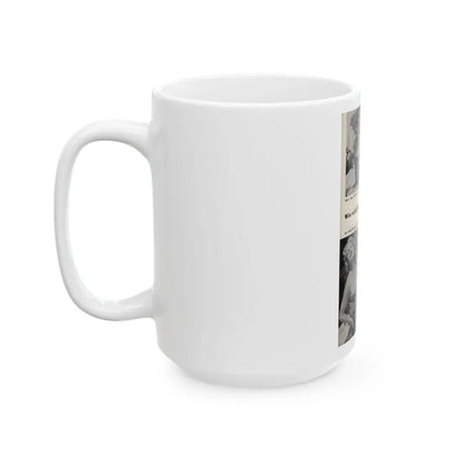 Lee Wilson #19 - Pages 1 of 1 Featuring, Lee+3 B&W Photos from PICTURE SCOPE Digest Mag. May '57 (Vintage Female Icon) White Coffee Mug - Go Mug Yourself