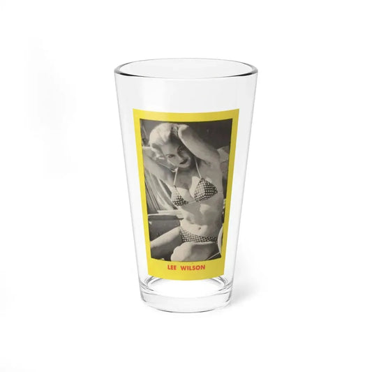 Lee Wilson #20 - Lee on back of PICTURE SCOPE Digest Mag. May '57 (Vintage Female Icon) Pint Glass 16oz 16oz - Go Mug Yourself