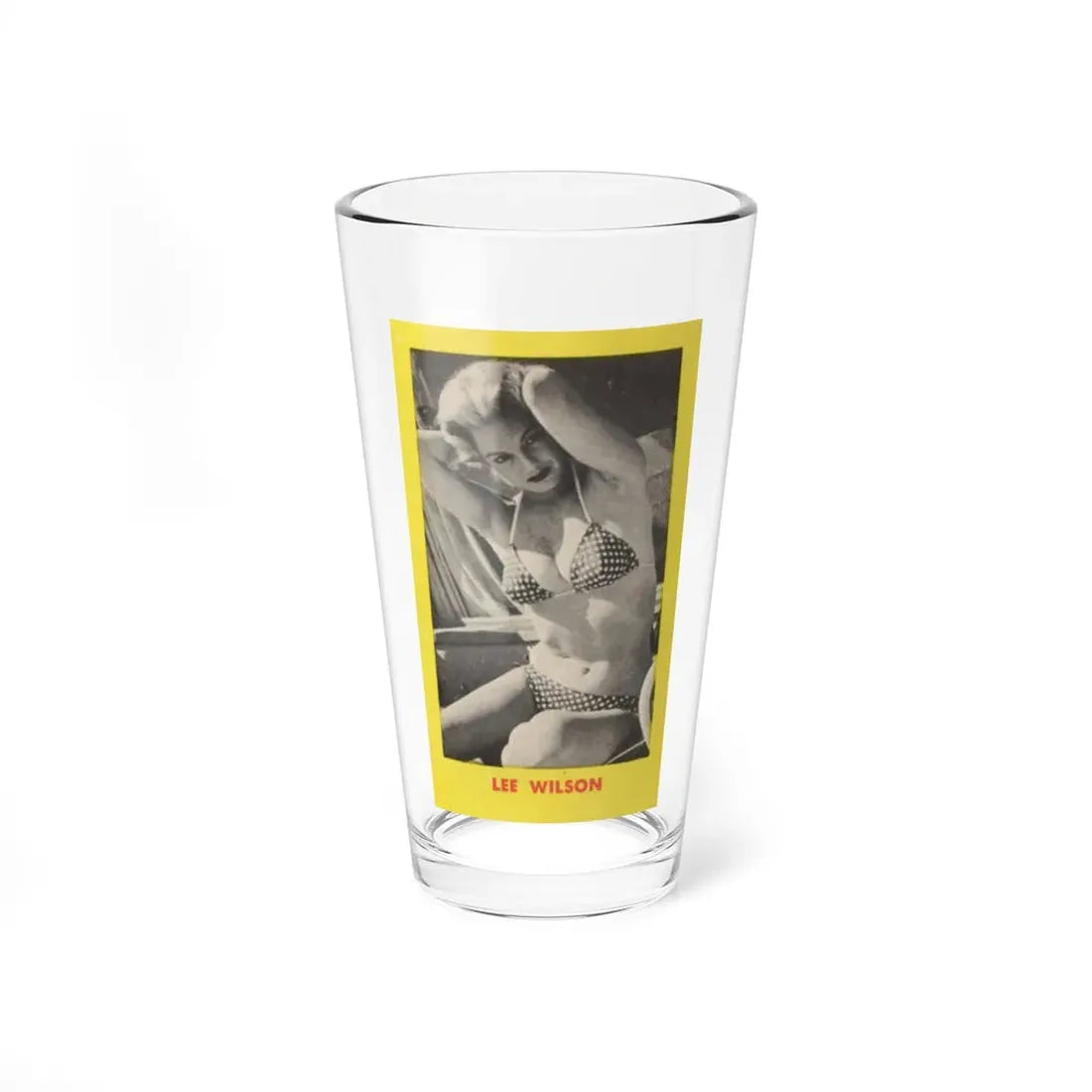 Lee Wilson #20 - Lee on back of PICTURE SCOPE Digest Mag. May '57 (Vintage Female Icon) Pint Glass 16oz 16oz - Go Mug Yourself