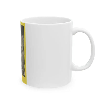 Lee Wilson #20 - Lee on back of PICTURE SCOPE Digest Mag. May '57 (Vintage Female Icon) White Coffee Mug - Go Mug Yourself