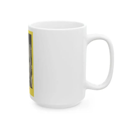 Lee Wilson #20 - Lee on back of PICTURE SCOPE Digest Mag. May '57 (Vintage Female Icon) White Coffee Mug - Go Mug Yourself
