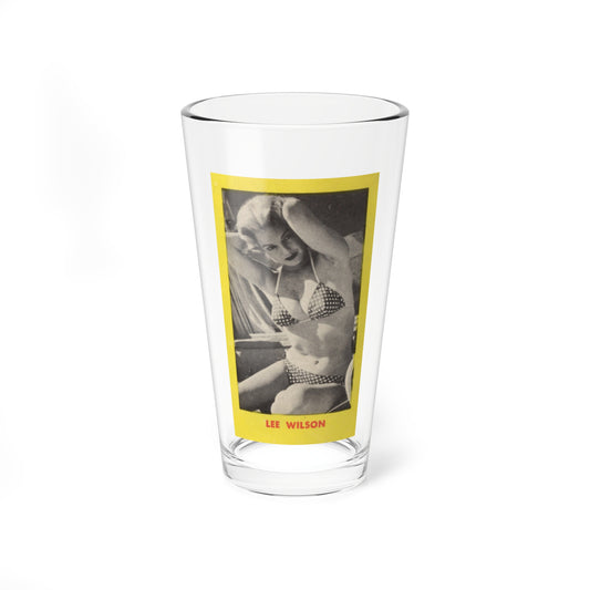 Lee Wilson #20 - Lee on back of PICTURE SCOPE Digest Mag. May '57 (Vintage Female Icon) Pint Glass 16oz-16oz-Go Mug Yourself