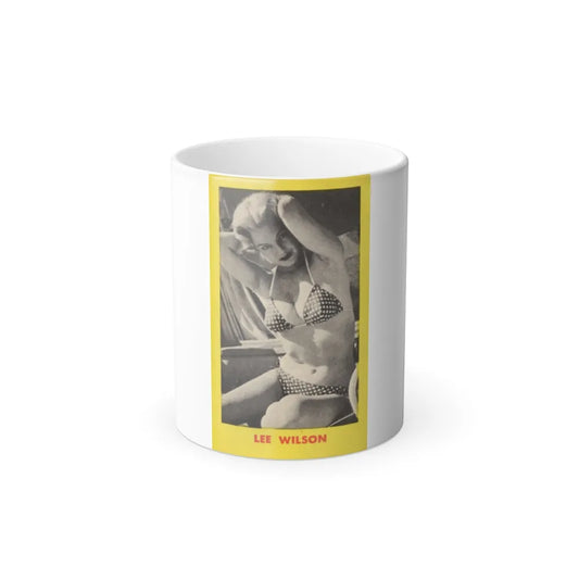 Lee Wilson #20 - Lee on back of PICTURE SCOPE Digest Mag. May '57 (Vintage Female Icons) Color Changing Mug 11oz-11oz-Go Mug Yourself