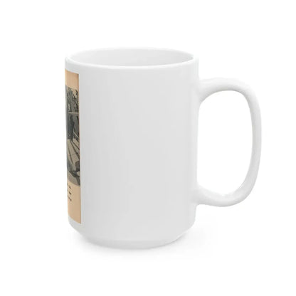 Lee Wilson #23 - Pages 5 of 5 Featuring, Lee+1 B&W Photo & Caption from EYE Digest Mag. Nov. '54 (Vintage Female Icon) White Coffee Mug - Go Mug Yourself