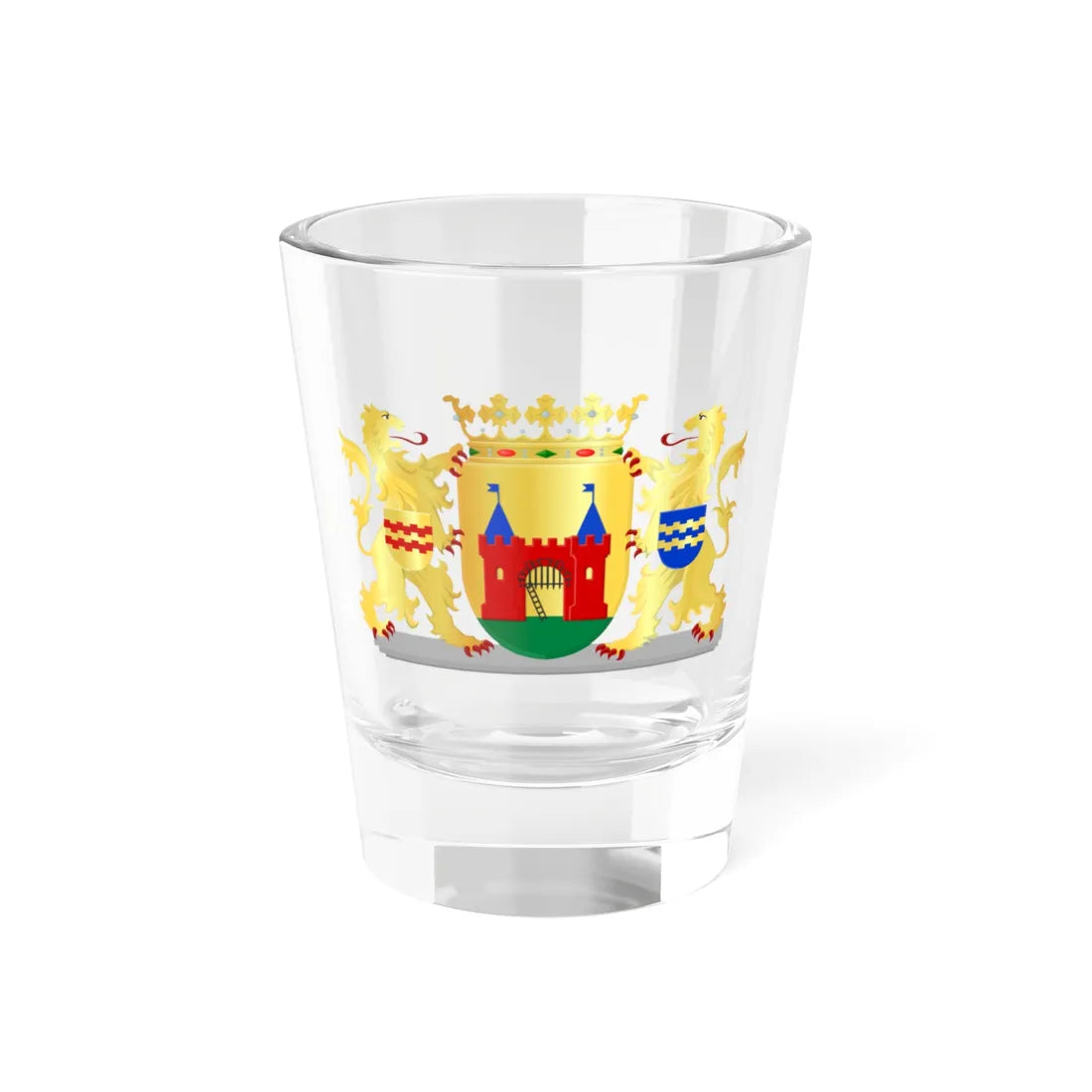 Leerdam wapen (Netherlands) (Coat of Arms) Shot Glass 1.5oz 1.5oz - Go Mug Yourself
