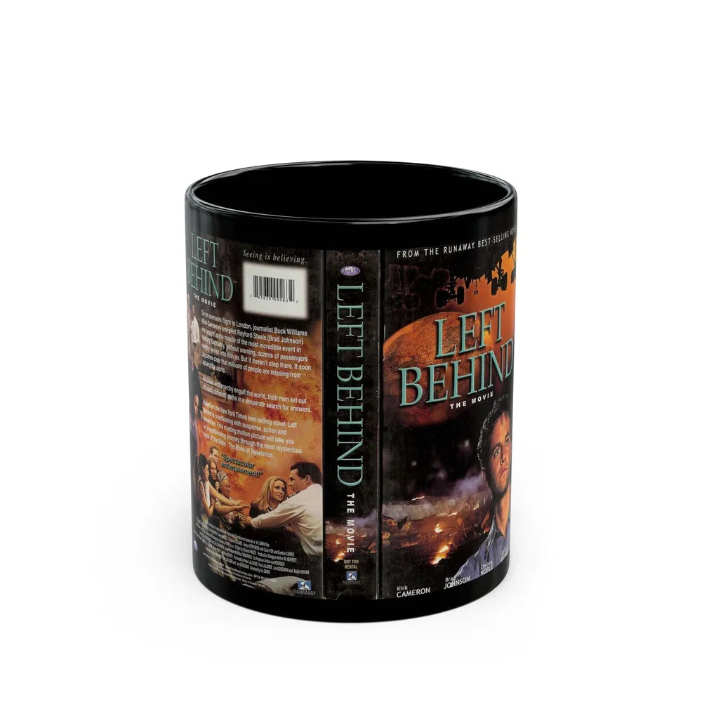 LEFT BEHIND (VHS COVER) - Black Coffee Mug-11oz-Go Mug Yourself