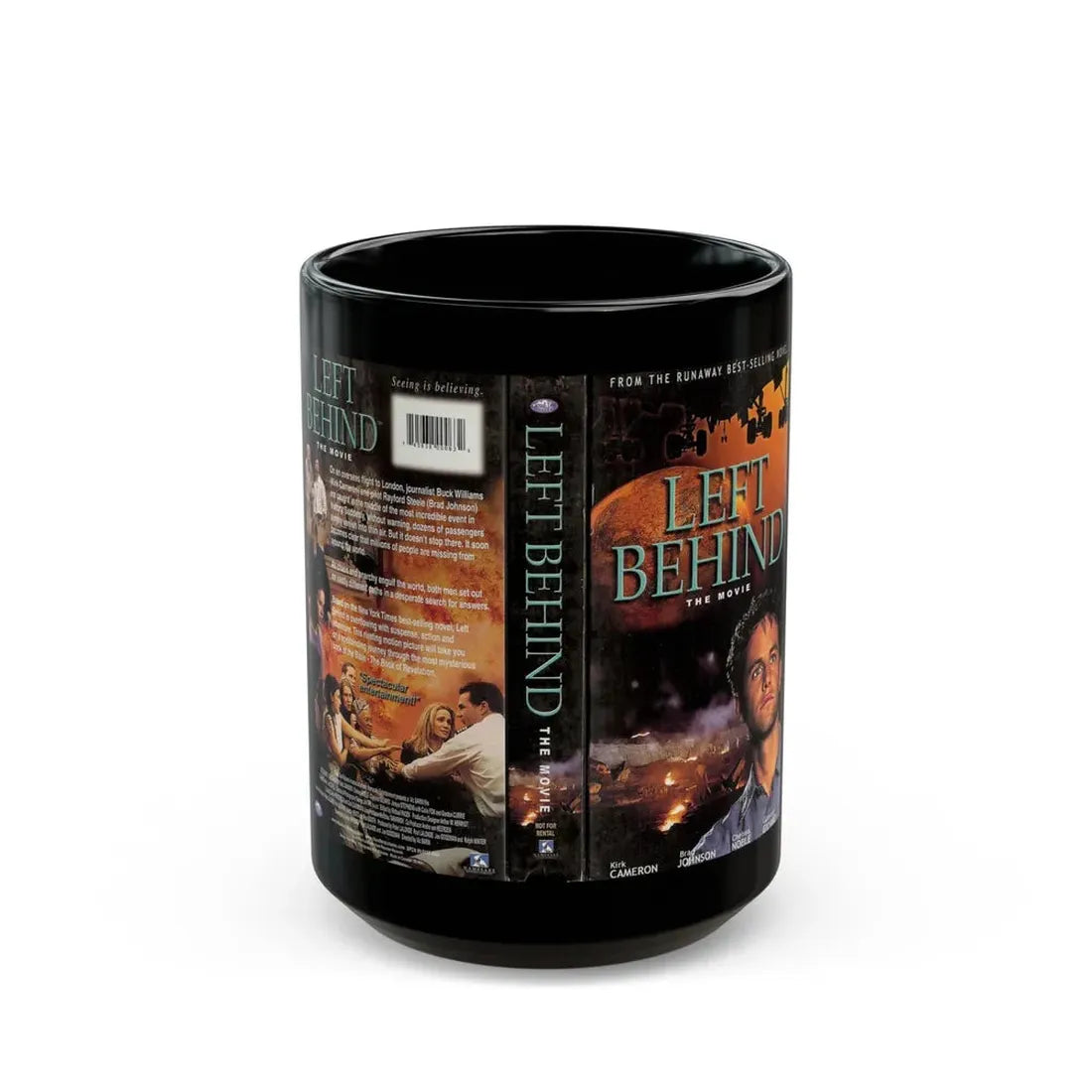 LEFT BEHIND (VHS COVER) - Black Coffee Mug 15oz - Go Mug Yourself