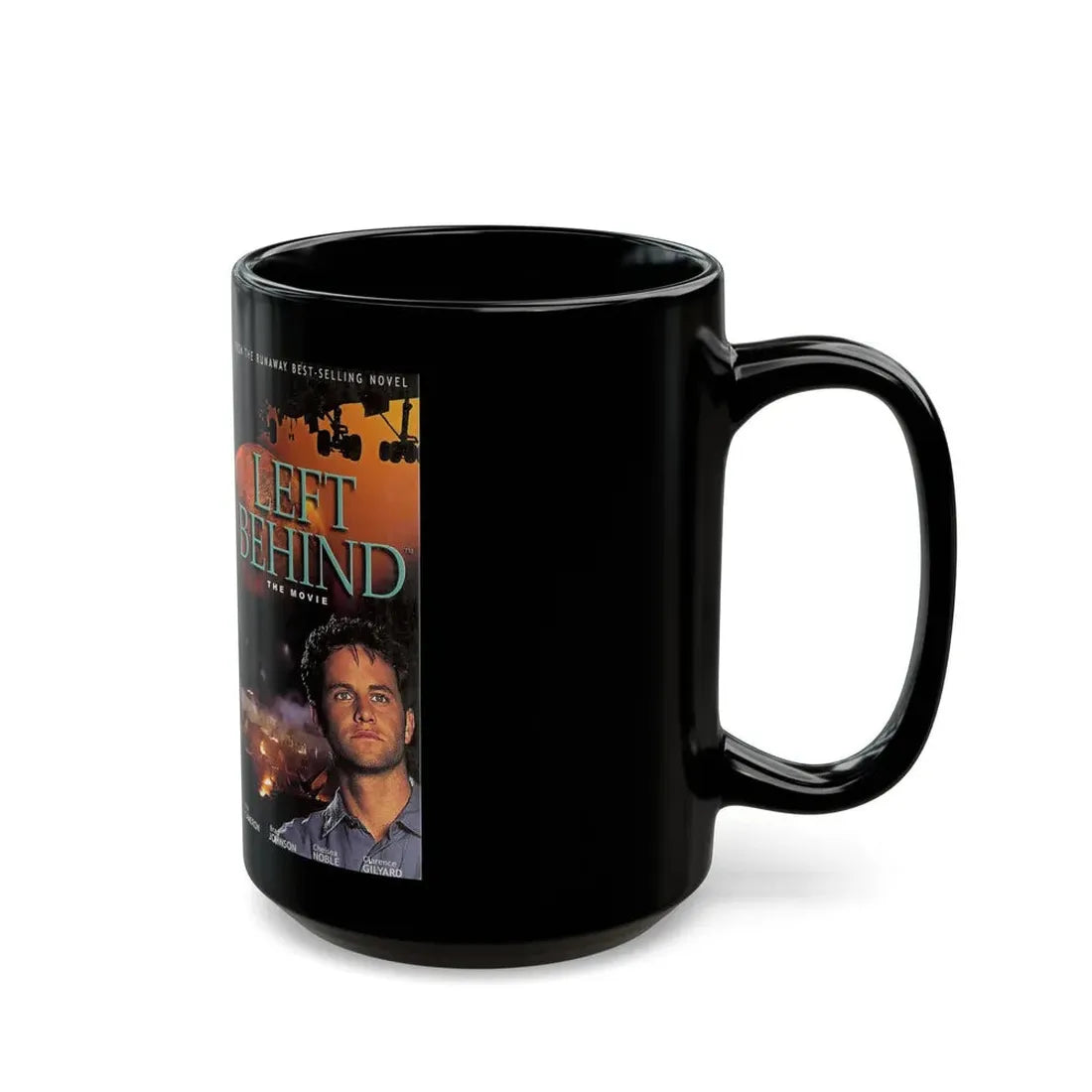 LEFT BEHIND (VHS COVER) - Black Coffee Mug - Go Mug Yourself