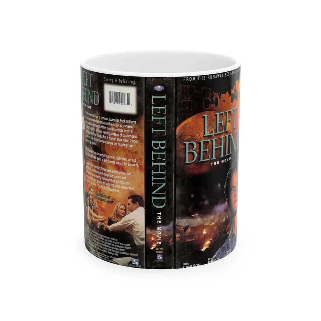 LEFT BEHIND (VHS COVER) - White Coffee Mug 11oz - Go Mug Yourself