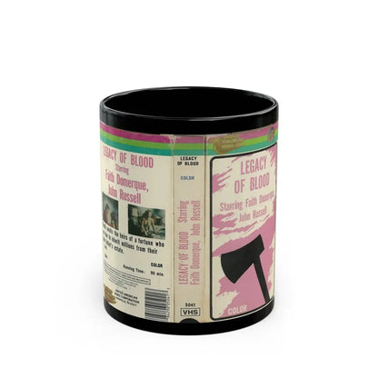 LEGACY OF BLOOD (VHS COVER) - Black Coffee Mug 11oz - Go Mug Yourself