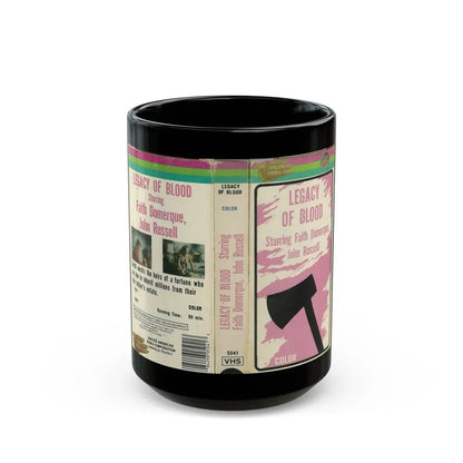 LEGACY OF BLOOD (VHS COVER) - Black Coffee Mug 15oz - Go Mug Yourself