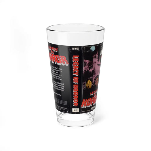 LEGACY OF HORROR (VHS COVER) Pint Glass 16oz 16oz - Go Mug Yourself