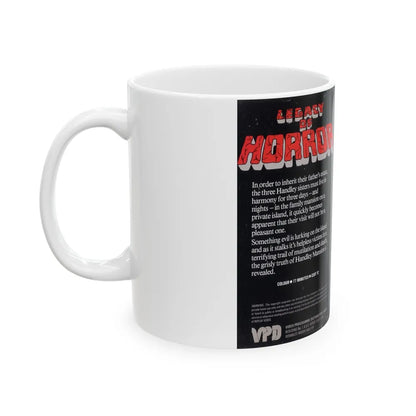 LEGACY OF HORROR (VHS COVER) - White Coffee Mug-Go Mug Yourself