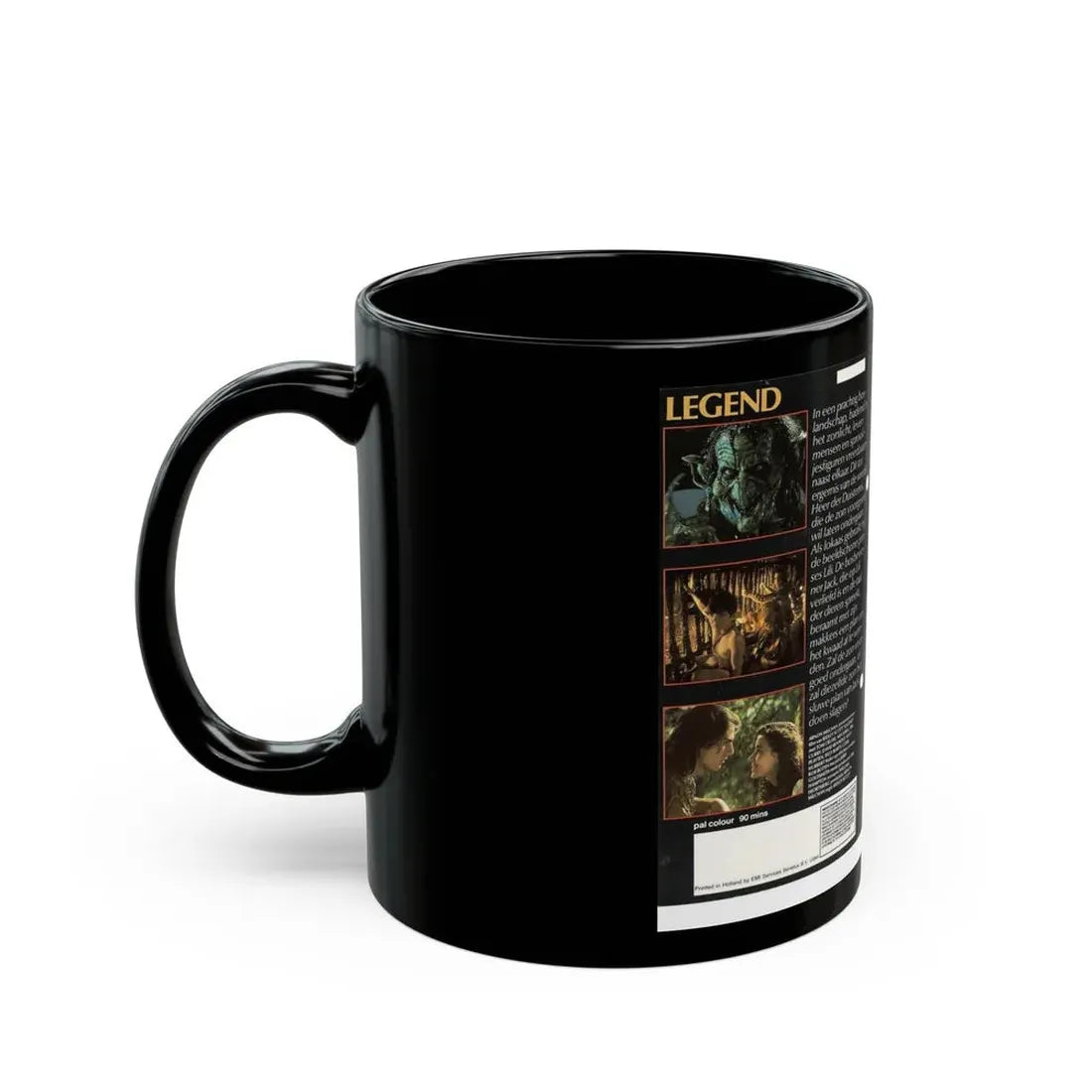 LEGEND NETHERLANDS (VHS COVER) - Black Coffee Mug - Go Mug Yourself