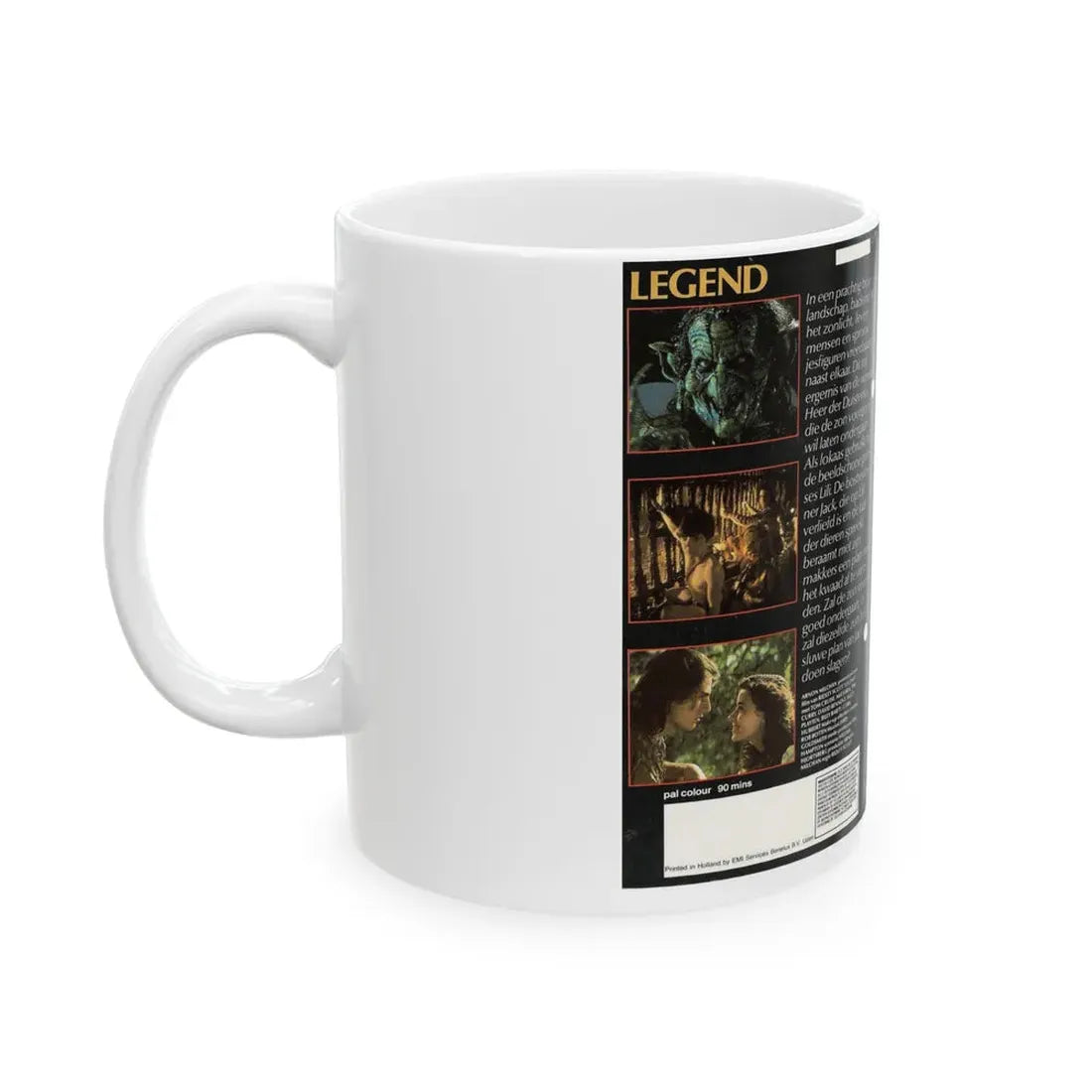 LEGEND NETHERLANDS (VHS COVER) - White Coffee Mug - Go Mug Yourself