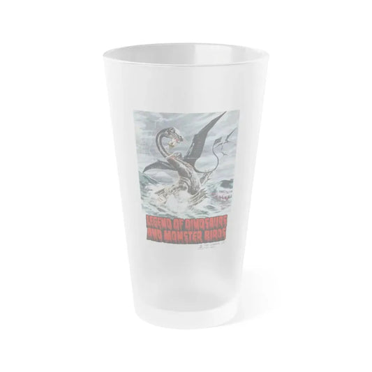 LEGEND OF DINOSAURS AND MONSTER BIRDS 1977 Movie Poster - Frosted Pint Glass 16oz Default Title - Go Mug Yourself