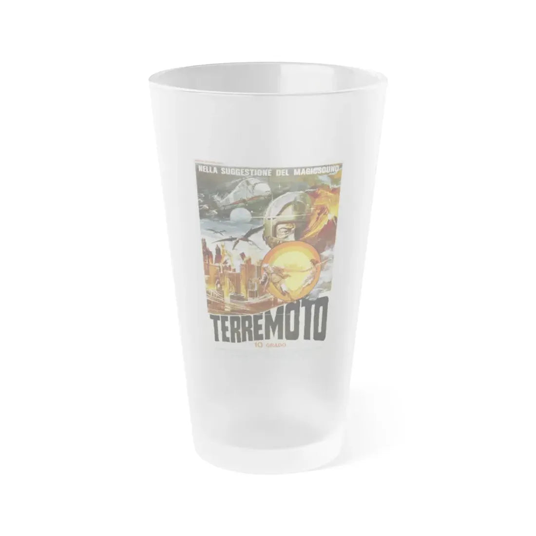 LEGEND OF DINOSAURS AND MONSTER BIRDS (ITALIAN) 1977 Movie Poster - Frosted Pint Glass 16oz 16oz Frosted - Go Mug Yourself