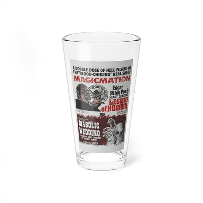 LEGEND OF HORROR & DIABOLIC WEDDING 1971 Movie Poster - Pint Glass 16oz-16oz-Go Mug Yourself